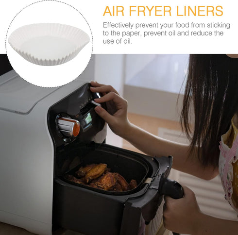 30pcs Disposable Baking Paper Liners Non-stick Oilproof Pastry for Baking and Frying Fits and Cookware for Air Fryer