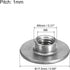 uxcell M6 12pcs, 6mm Carbon Steel Tee Nuts - Height, Round Base Weld Nuts With Through Hole Flange Insert Female Thread