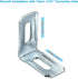 12 Pack PATIKIL Metal Corner Braces, L-Shape Bracket Right Angle Board Holder Shelf Support with Plastic Cover