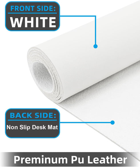 55" 17") Extra Large Desk pad, Leather Desk Pad Protector,Office Desk Mat,Mouse Pad, Non-Slip Desk Blotter, Laptop Desk