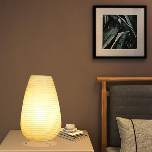 Cozy Small Table Lamp, Cute Paper Lamp, Ambient Lighting Lamp, Bedside Lamp, Minimalist Warm Glow Light for Bedroom