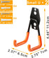 KURUI Heavy Duty Garage Hooks for Hanging, 2 Pack Garage Storage Hooks for Ladder Extension Cord Tool Cable, Wall Mount Small Utility U Hooks, Garage Hanger&Organizer by KURUI