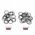 MECCANIXITY Nitrile Rubber O-Rings, 12mm 13mm OD, 10mm 11mm ID, 1mm Thick Seal Gasket, Black 40in1 Set