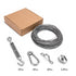 Globe String Light Suspension Kit, Outdoor Light Guide Wire, 150ft Transparent PVC and 304 Stainless Steel Wire Cable