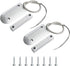 Aoje-Link OC-60B NC Rolling Door Contact Magnetic Reed Switch Alarm Sensor with 2 Wires, Zinc Alloy, 2pcs