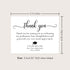 5.5x4.25 Graduation Thank You Cards Personalized with Name, Black and White Thank You Note Cards, Envelopes Included