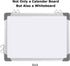 EAONE Double-Sided Magnetic Dry Erase Calendar - 16" X 12" Whiteboard and Cork Board Combo for Office, Kitchen, Home