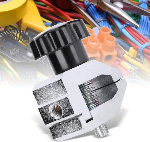 ViaGasaFamido SJJ-01 Push Pull Force Fixture, 500N High Capacity Stainless Steel Jaw Clamp Tension Meter