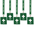 Hall Pass Lanyards Set with Card Passes, Unbreakable Classroom Passes for Teacher Parents (5 Pcs, Nurse)