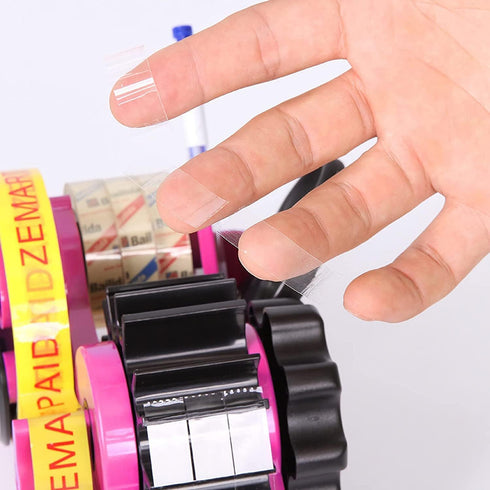 Heat Tape Dispenser Sublimation, Multiple Roll Cut for 1" and 3" Core, Semi-Automatic with Compartment Slots