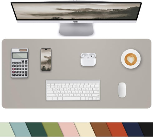 Leather Desk Pad Protector,Large Mouse pad,Office Desk mat,Laptop Mat for Desk, Non-Slip