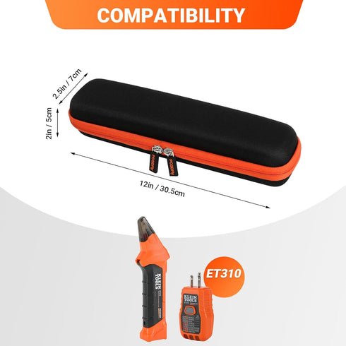 Tools Storage Case for Klein Tools ET310 AC Circuit Breaker Finder & Outlet Repair Tool Kit, Hard Case