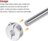 HARFINGTON 2pcs Double Split Shaft Collar for 8mm Shaft, Set Screw Clamp-On Collars for Machine Tools and Industry