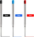 HeTaoCat Black Ink Refill Pack of 5, Replaceable Ballpoint Pen Refills, Medium Point Metal Refill (Black)