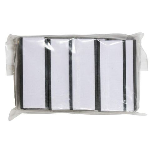 SmartSign Magnetic 'C' Channel Label Holders for Metal Racks and Shelves, 0.75" x 2", Pack of 25