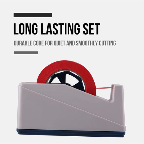 Lichamp Desktop Tape Dispenser Holder, Large 3 inch Core for Masking Tape, Heat Transfer Tape, Kitchen Tape, 0128GY