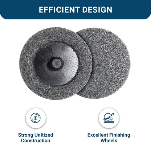 Benchmark Abrasives 2" Quick Change Silicon Carbide Non-Woven Surface Preparation Wheels for Sanding (10 Pack)