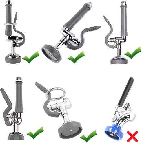 Replacement B-24K B-0107 Spray Valve Repair Kit for T&S Brass, Commercial Sink Sprayer Spray Face Bumper and Screw Replacement Part Grey by APLWY