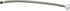 Fluidmaster Toilet Connector, Braided Stainless Steel, 3/8 Female Compression x 7/8 Female Ballcock, 12-Inch