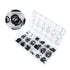 225pcs/18 Sizes Rubber O Ring Kit, Washer Seals Gasket Assortment Set for Car Auto Vehicle Repair with Case