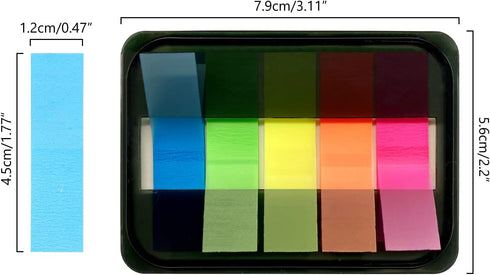XLSFPY 300PCS Sticky Index Tabs, Transparent Sticky Page Markers Notes, Book Markers, Sticky Note Tabs, Page Tabs