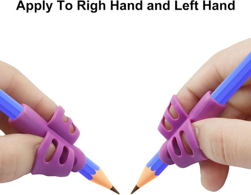 Kyuionty 6 Pcs Pencil Grips Kids Handwriting, Multicolor Grip Posture Correction Writing Aid Tool Grippers, Perfect