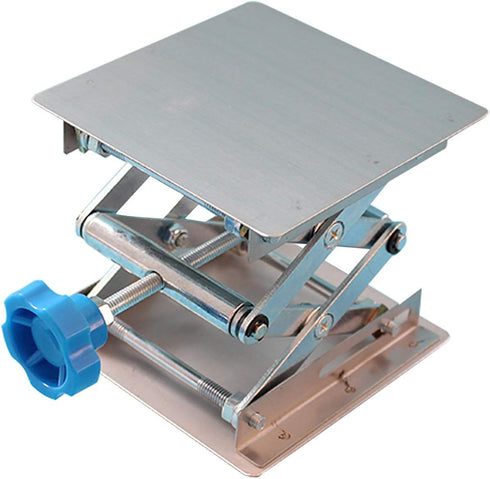 Stainless Steel Lab Jack Stand, Mini Scissor Lift Jack, 4" x 4" for Laboratory