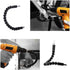 Black Flexible Extension Screwdriver Set, 11.6inch Drill Attachment Bit for Electrical Screwdriver or Hand Drill