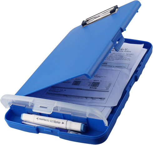 Organizer Clipboard with Storage, Foldable File Folder, Plastic Clipboard Folio for Teacher, Kids, Doctor, Offices