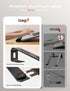 LOXP (10-17") Laptop Stand for Desk, Metal Laptop Stand with Wrist Support, Ergonomic Detachable Laptop Riser, Aluminum