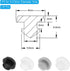 PATIKIL 4.5mm Diameter Silicone Round Snap, 40 Pcs in Type Locking Furniture Hole Plug Button Flat Head Protective Cover Fit for 4-4.5mm Hole for Seal Bulkhead Cylinder, Translucent
