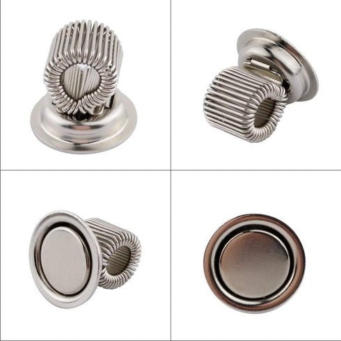 Tvoip 6Pcs Stainless Steel Pen Magnet Holder for Fridge, Whiteboard Accessory