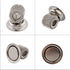 Tvoip 6Pcs Stainless Steel Pen Magnet Holder for Fridge, Whiteboard Accessory