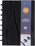 Eagle Discbound A5 Notebook, Customizable Refillable Loose Leaf Planner, Junior Size, 60 Sheets Ruled Pages