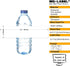 MR-LABEL 8.11"2" (100 500 Waterproof Matte White Water Bottle Labels for Inkjet/Laser Printer Self-Adhesive Wraparound