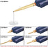 5Pcs Glue Gun Copper Nozzle Set, Interchangeable Nozzles for Hot Melting Glue Gun Accessories