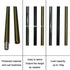 M12 Stems,12 Inches 13.5mm (0.531) 300mm (11.81) Polished Brass Threaded Extension Rod for Pendant Light, Island
