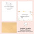 MLYDHCGD 50pcs 46 Inches Funeral Thank You Cards with Envelopes and Matching Seal Stickers,Sympathy Thank You Cards