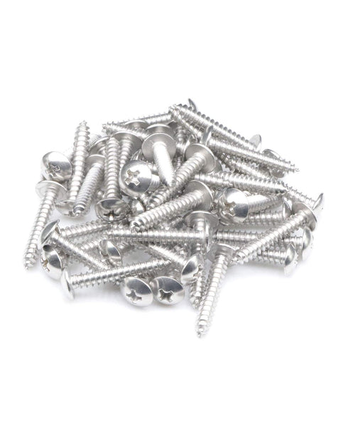 100Pcs #8 x 1 Truss Head Phillips Wood Screws, Self Tapping 304 Stainless Steel by IMSCREWS