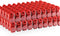 Betertek Peg Hook Locks Stop Lock 100pcs Plastic red Stop Locks Retail