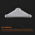 50Pcs 3x50mm uxcell Plastic Corner Protectors Triangle Shape Glass Corner Guards Cushion for Corner Protection