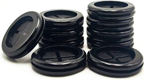 1-3/8 in Rubber Grommets for Wiring, Double-Sided Rubber Plugs for Round Holes, 10 Pcs