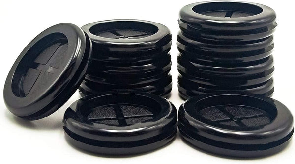 1-3/8 in Rubber Grommets for Wiring, Double-Sided Rubber Plugs for Round Holes, 10 Pcs