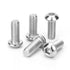 3/8-16 x 3-3/4'' Pan Head Hex Socket Cap Screws: 6 Pack 304 Stainless Steel Bolts, Hex Drive, Bright Finish