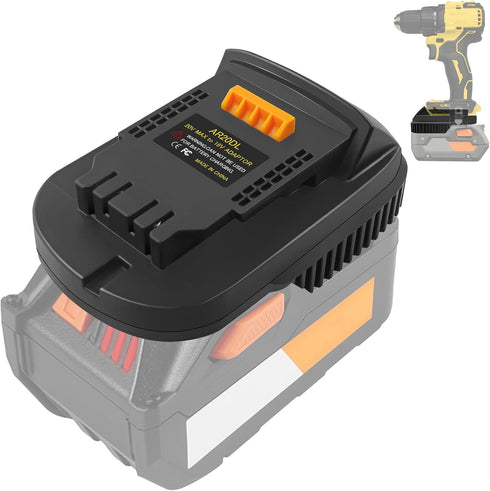 Adapter for Ridgid AEG 18V Battery: Compatible with DeWalt 20V MAX XR Cordless Tools, Adapter Only