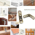 ZHome 404017MM 4Sets Metal L Corner Brace Wall Shelves Hanging Bracket Right Angle Bracket Joint Fastener with Screws