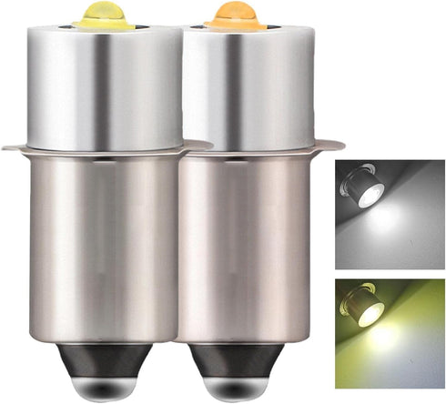 Juroicessry 1Pc P13.5S Bulb 3-6 6V 12V 3V 9V 18V 24V 4.5V Mag Light Silver LED C&D Cells Torch Flashlight LED Converter