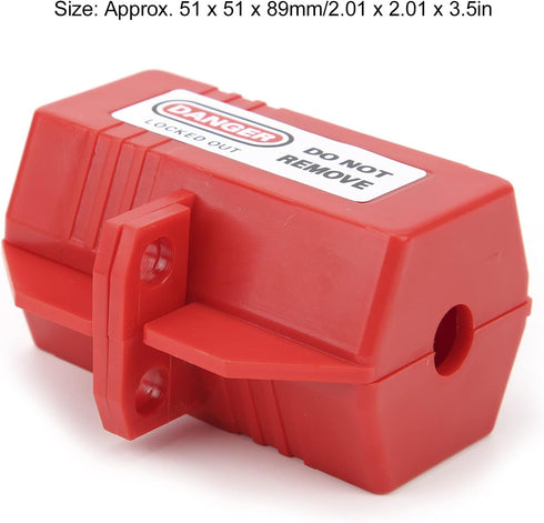 Lockout Plug Lock Tagout Electrical Plug Lockout Industrial Tool for Air Conditioning TV Power Rationing/Off 110V 4PCS
