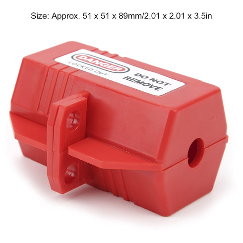 FILFEEL 4pcs Plastic Electrical Plug Lockout - Industrial Tool for Most Plugs and Shackle Diameter, ABS Material