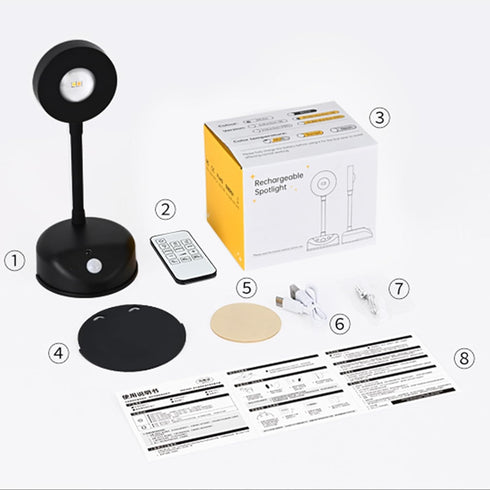 2200mAH Dimming Wireless Picture Light Battery Operated, Rechargeable Painting Light with Motion Sensor and Rotatable